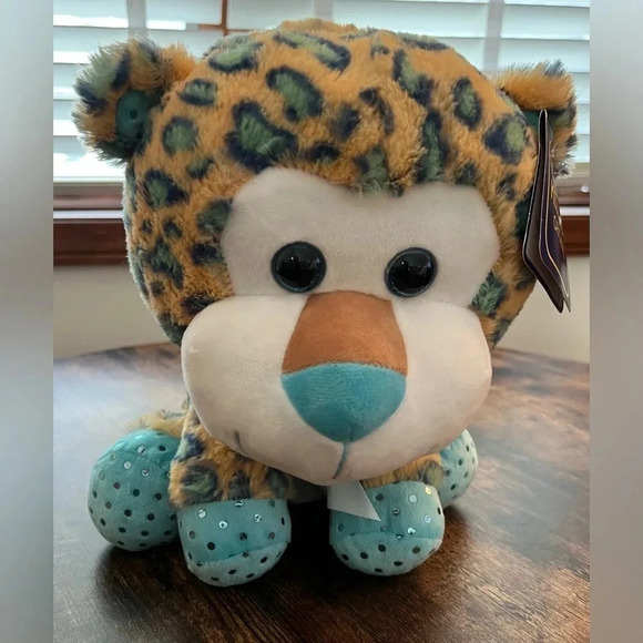 KELLYTOY | leopard plush animal. - Picture 2 of 12